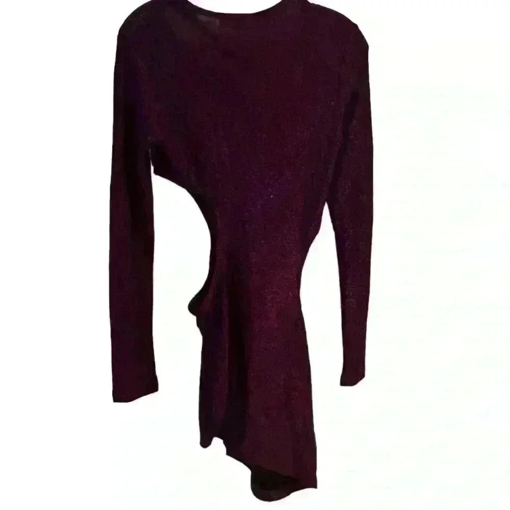Simmi Women's Asymmetrical Cutout Mini Dress Purple Size M - Picture 10 of 16